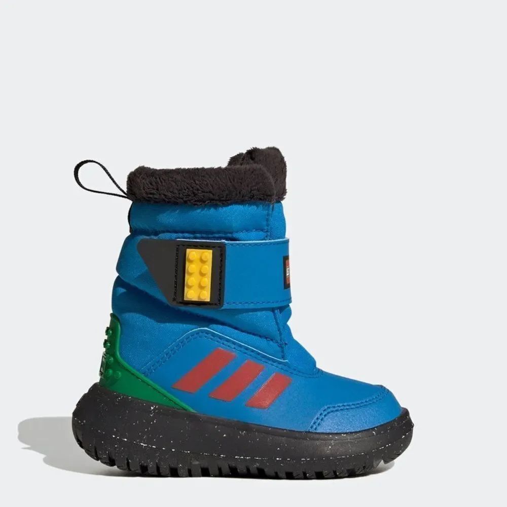 Adidas x LEGO Winterplay Winter Boots Shock Blue Red Sz 7